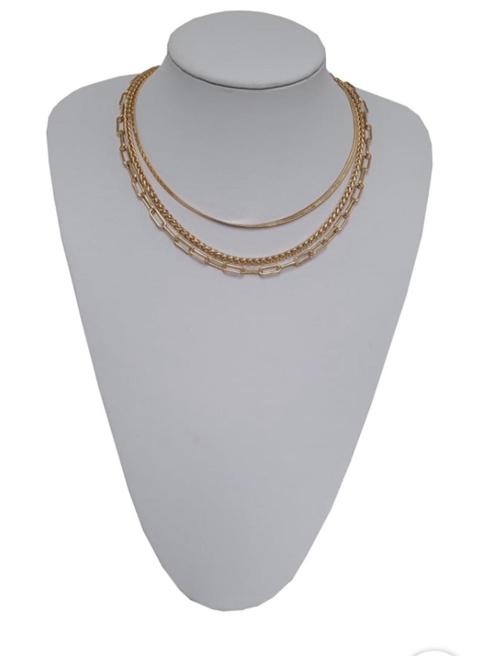 Gold Layered Multi-Chain Necklace - Women Jewelry